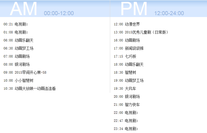 cctv14节目表今天目表(央14节目今天节目表)