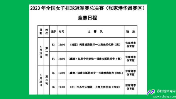 女排联赛总决赛安排(女排联赛总决赛安排时间)